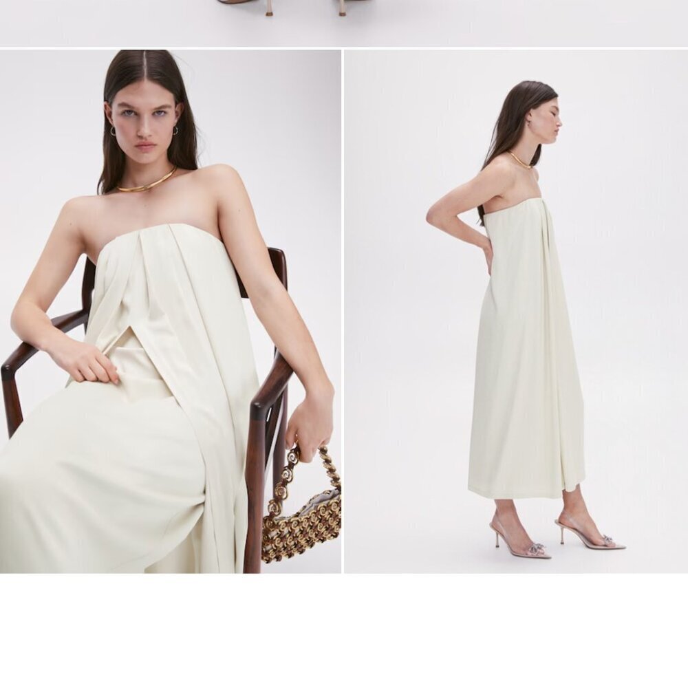 MANGO Strapless dress Size L NEW WITH TAG! - Picture 5 of 6